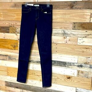 Banana Republic Premium Denim size 27 low-rise skinny dark wash jeans